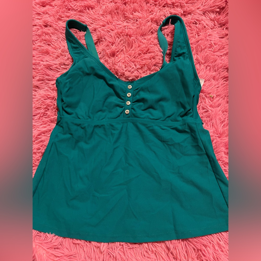 teal swim top 🔝
